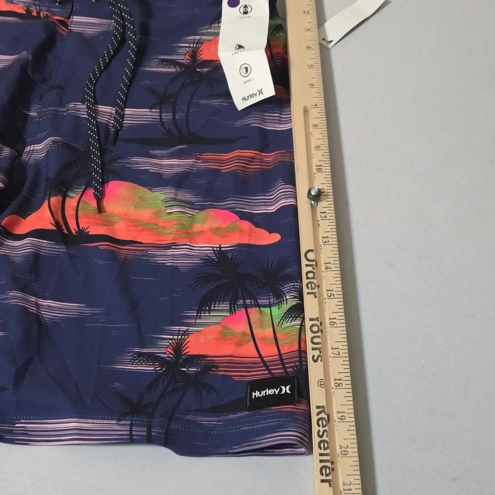 NEW Hurley Board Shorts Mens 30 Phantom Eco Weekender Tropical Sunset Palm Tree